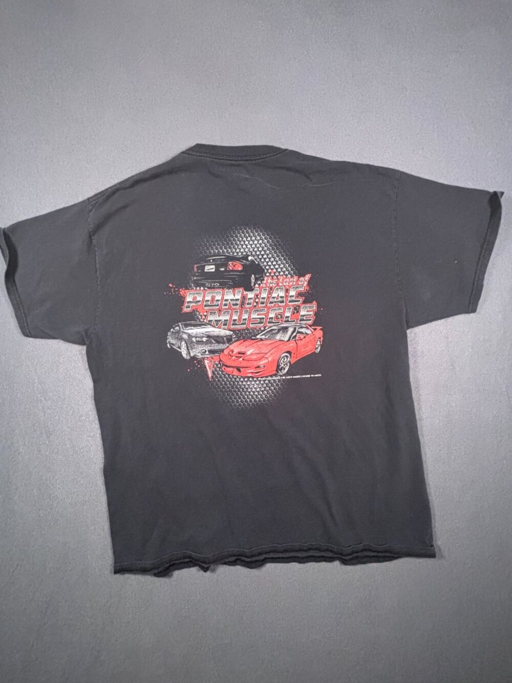 Pontiac Muscle GTO Graphic Tee Black XL Retro Car Shirt
